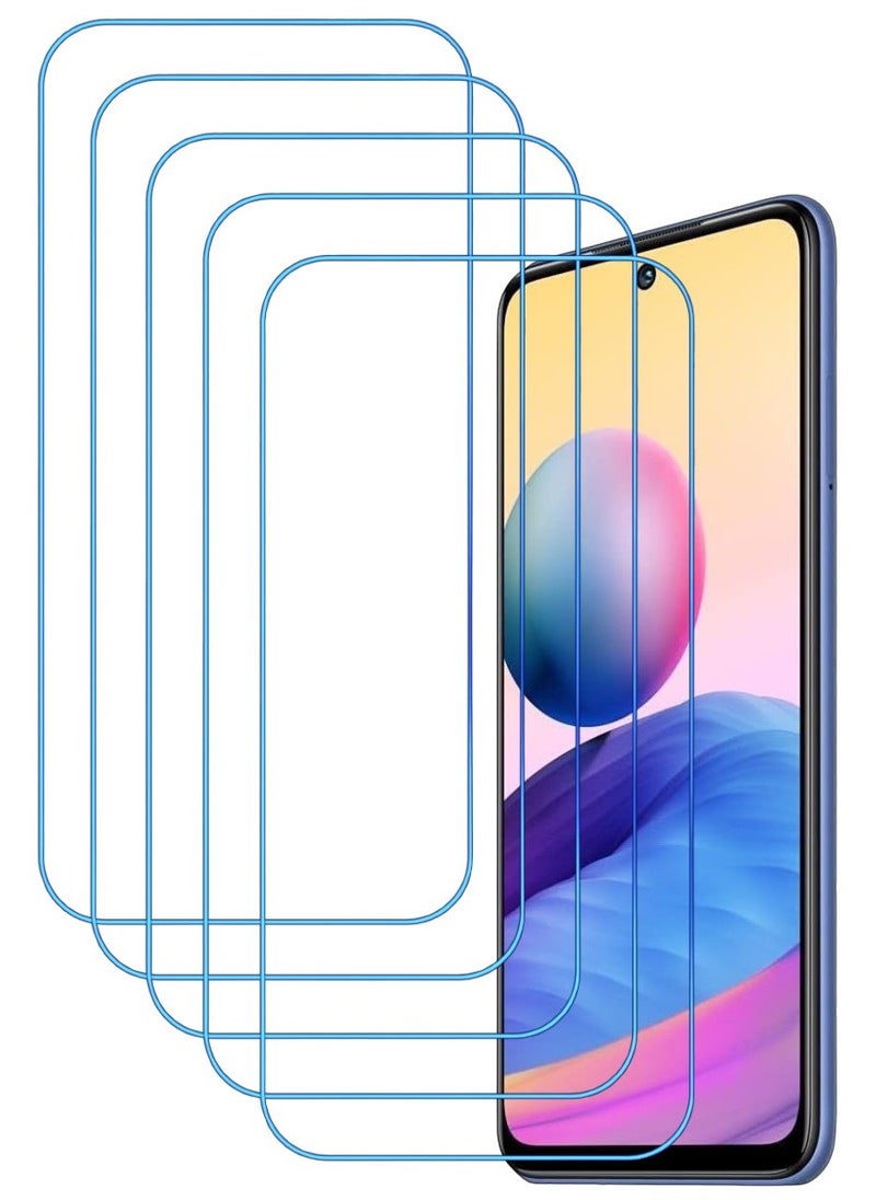 ACLIX 5 Pieces Antistatic ESD Dustproof Premium Quality High Definition Clear Tempered Glass Screen Protector Designed For Xiaomi Redmi Note 10 5G - Image 1