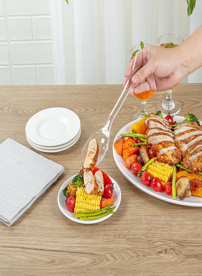 Restaurantware-Cater Tek 9.8 Inch Catering Spoons, 10 Disposable Serving Utensils - Comfortable Handle, Serve Hot And Cold Food, Clear Plastic Serving Spoons, For Parties, Buffets, Catering Events - Image 5