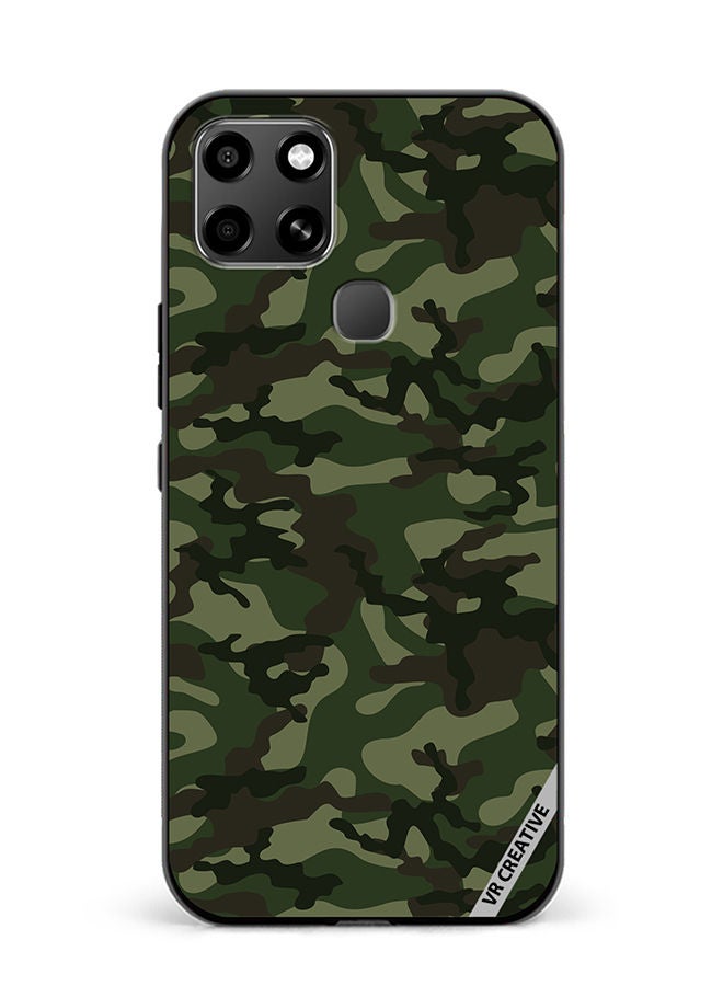 VR CREATIVE Protective Case Cover For Infinix Smart 6 Camouflage Green Design Multicolour - Image 1