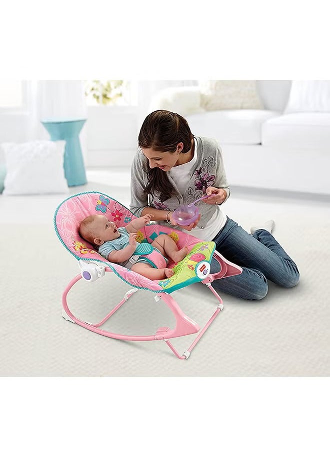 Gonice - Infant To Toddler Recliner Rocker With Soothing Vibration And Adjustable 3-points Harness - Image 1