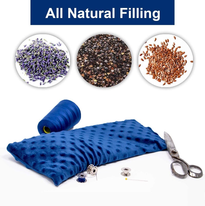 Solayman Tech Lavender Scented Microwave Heating Pad for Neck and Shoulders- Weighted Cordless Heating Pad Great Relaxation Gift for Mom, Dad, Women, Men- Aromatherapy Lavender Heating Pad For Hot And Cold Compress - Image 3