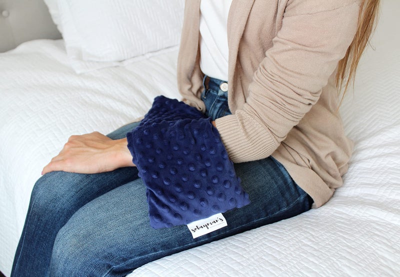 Solayman Tech Lavender Scented Microwave Heating Pad for Neck and Shoulders- Weighted Cordless Heating Pad Great Relaxation Gift for Mom, Dad, Women, Men- Aromatherapy Lavender Heating Pad For Hot And Cold Compress - Image 4