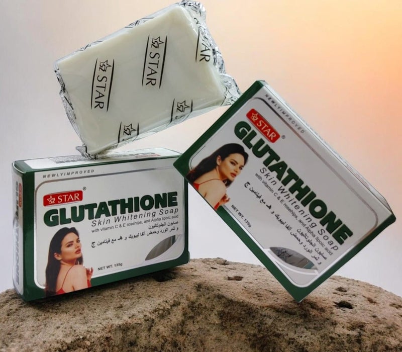 Star SZ Star Glutathione Skin Brightening Soap COMBO PACK - Vitamin C, E, Rosehip & Alpha Lipoic Acid 135g - Image 1