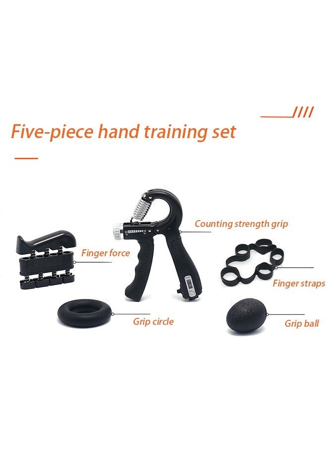 Counting Gripper Set Fitness Adjustment Five-piece Grip Circle Ball Finger Trainer