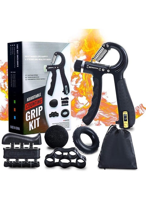 Counting Gripper Set Fitness Adjustment Five-piece Grip Circle Ball Finger Trainer