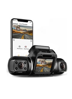 Dash Camera For Car, 360°Panoramic Car DVR 4 Infrared Led Lights Dash Camera, Mini Dashboard Camera Drive Recorder With UHD Night Vision 24h Parking, ( 1pc, Black)