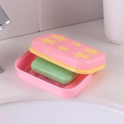 Sulfar Covered Star Shape Soap Keeping Plastic Case for Bathroom use - Image 5
