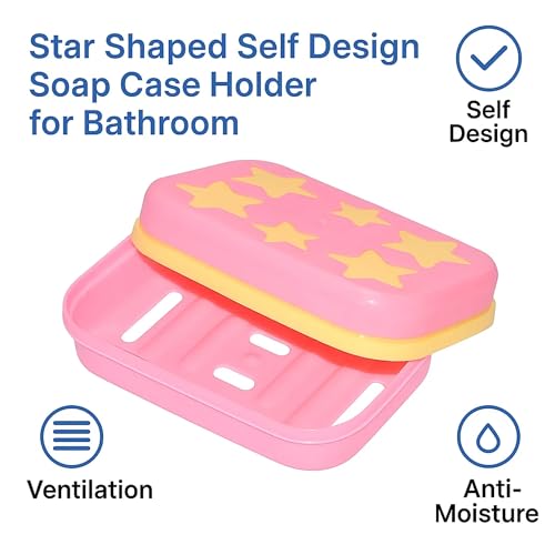Sulfar Covered Star Shape Soap Keeping Plastic Case for Bathroom use - Image 3