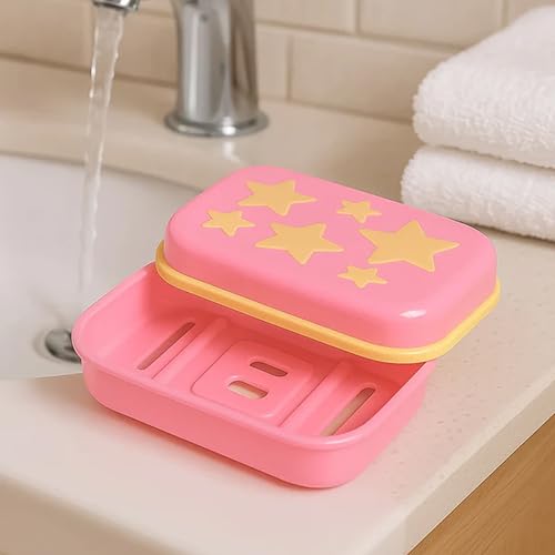 Sulfar Covered Star Shape Soap Keeping Plastic Case for Bathroom use - Image 4