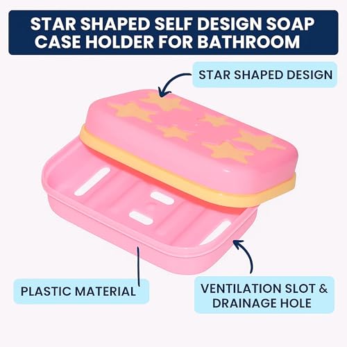 Sulfar Covered Star Shape Soap Keeping Plastic Case for Bathroom use - Image 2