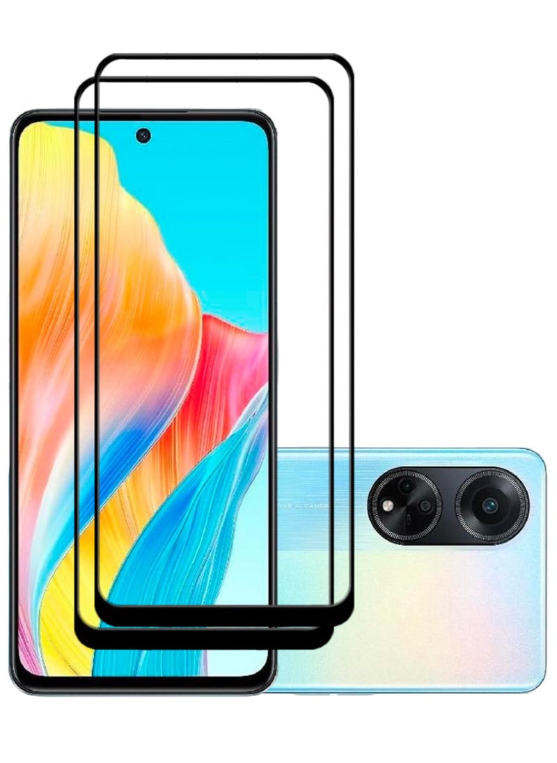 ACLIX 2 Pieces Antistatic ESD Dustproof Premium Quality High Definition Tempered Glass Screen Protector Designed For Oppo A98 - Image 1