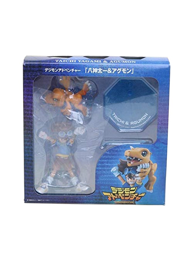QiaoKai Digimon Adventure Yagami Taichi And Agumon Action Figure 11.5cm - Image 1