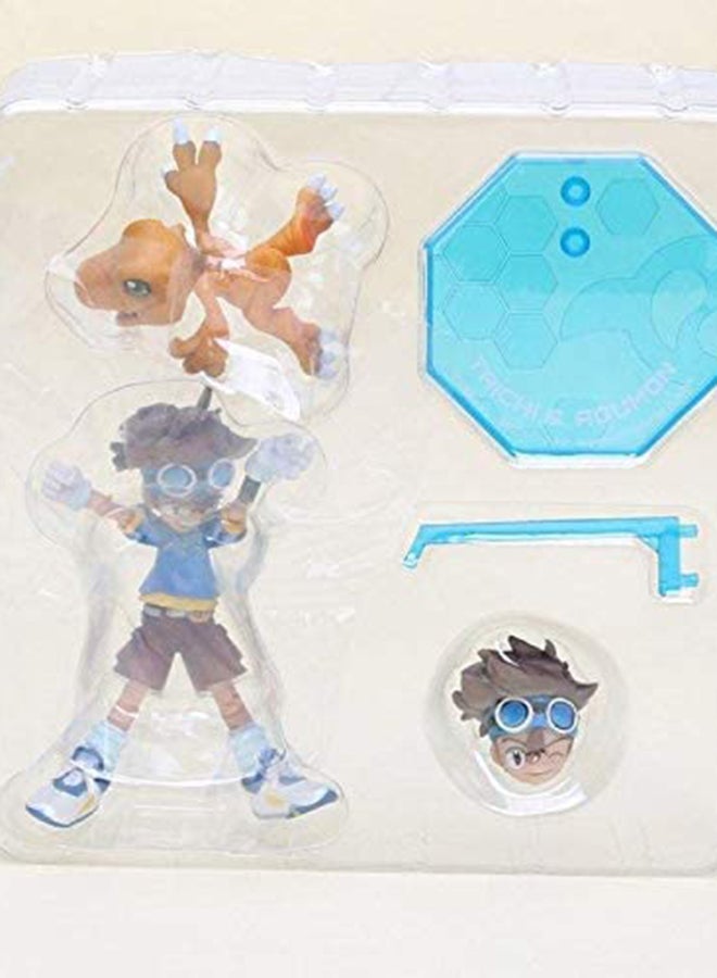 QiaoKai Digimon Adventure Yagami Taichi And Agumon Action Figure 11.5cm - Image 4