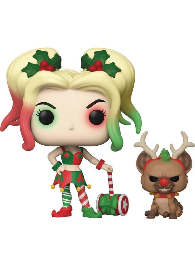 Funko Pop Dc Heroes Dc Holiday Harley Quinn With Helper Multicolor 3.75 Inches (50656) 