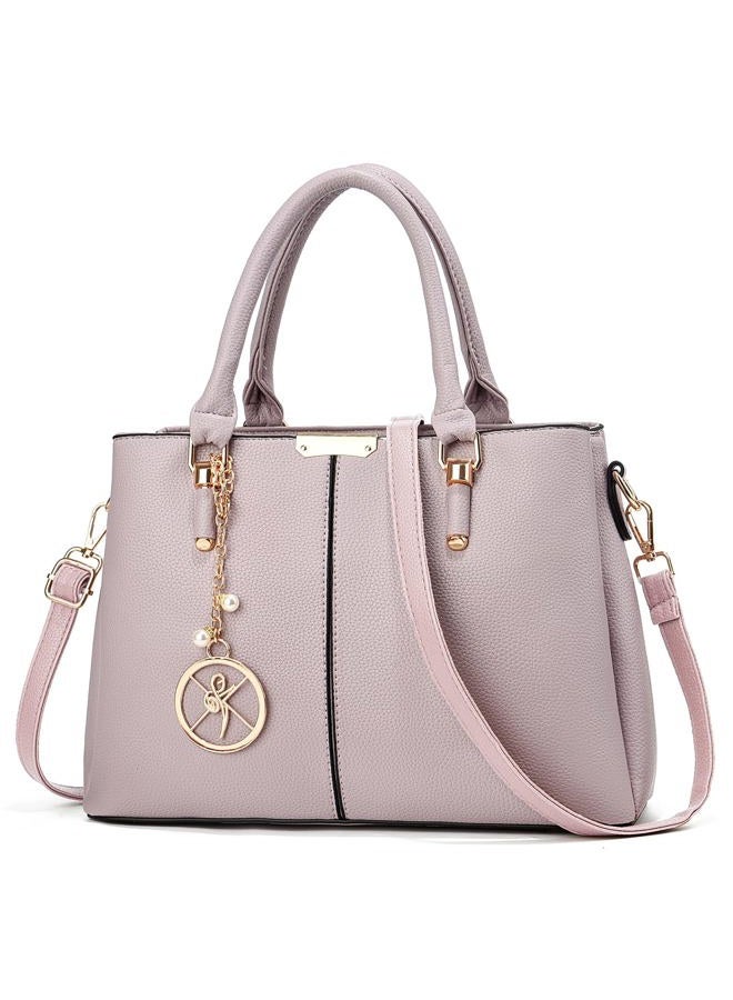 KURGOOL Purse and Handbags for Women, 3 Zip Compartments Tote Bag Designer Shoulder Purse Top Handle Satchel Bags - Image 1