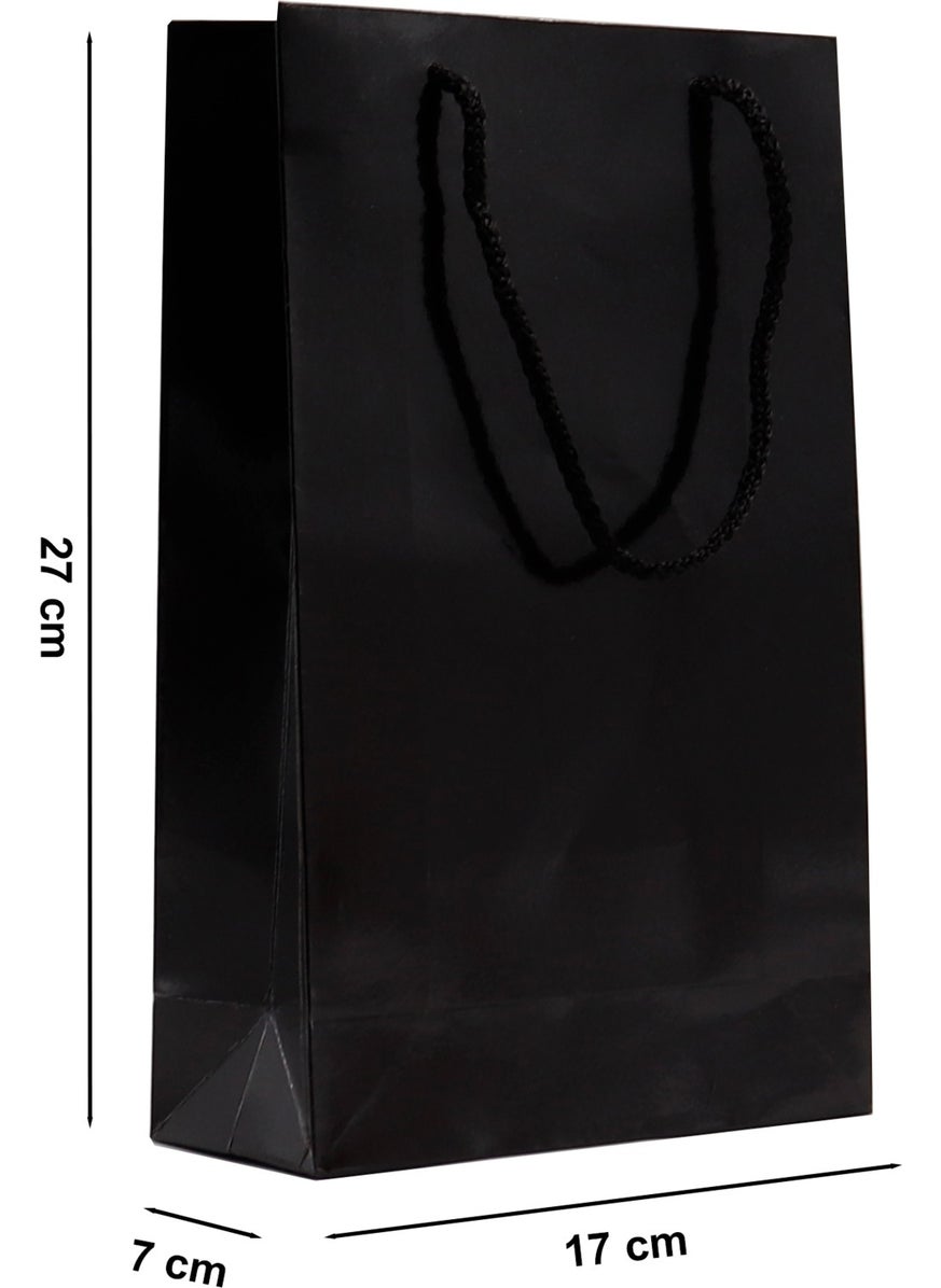 Repro Design Black Premium Cardboard Bag 17 x 27 x 7 cm 2 Gift Bags  - Image 3