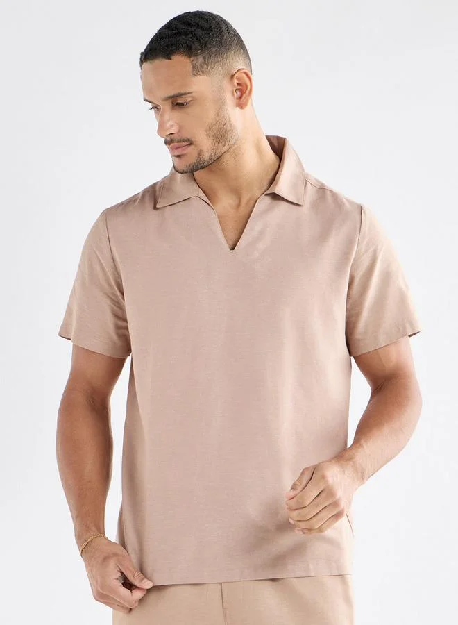 سبلاش فيڤ قميص سادة بأكمام قصيرة