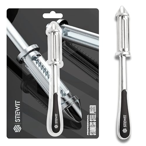 Stewit 3in1 Vegetable Peeler Fruit Peeler for Kitchen Multipurpose Peeler Versatile Vegetable Peelers for Salad Preparation (Peeler) - Image 1