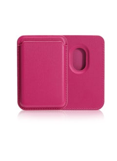 Suitable For Apple 12-15 Series Magsafe Magnetic Card Sleeve Back Sticking Card Sleeve In Stock-Color:Rose Red 2-Applicable Model:Super Double-row Magnetic Card Package (23 Magnetic) Spot