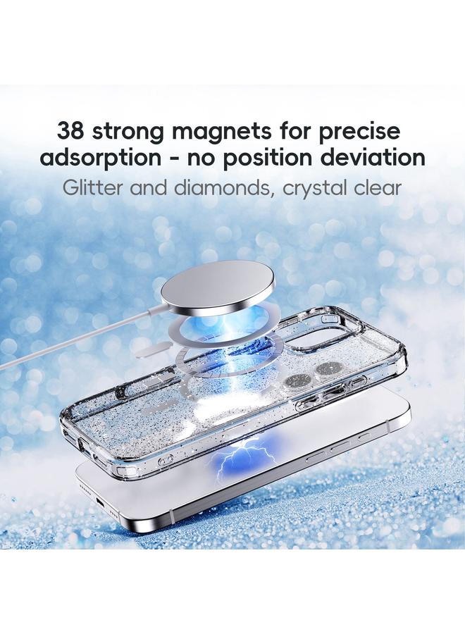 S-TOP Case For iPhone 16 Pro Glitter Powder MagSafe Magnetic Phone Case - Image 3