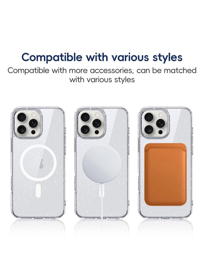 S-TOP Case For iPhone 16 Pro Glitter Powder MagSafe Magnetic Phone Case - Image 4