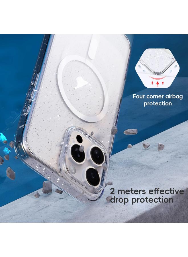 S-TOP Case For iPhone 16 Pro Glitter Powder MagSafe Magnetic Phone Case - Image 5
