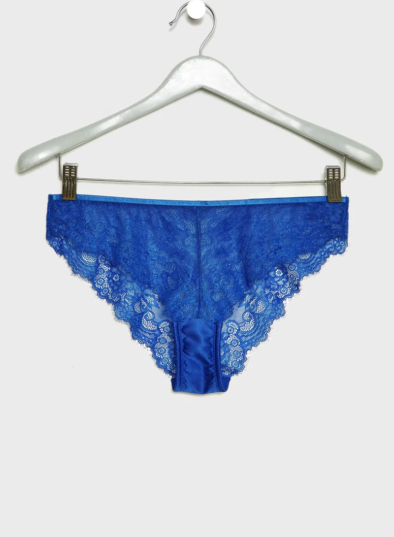 Wolf & Whistle Lace Sheer Brief
