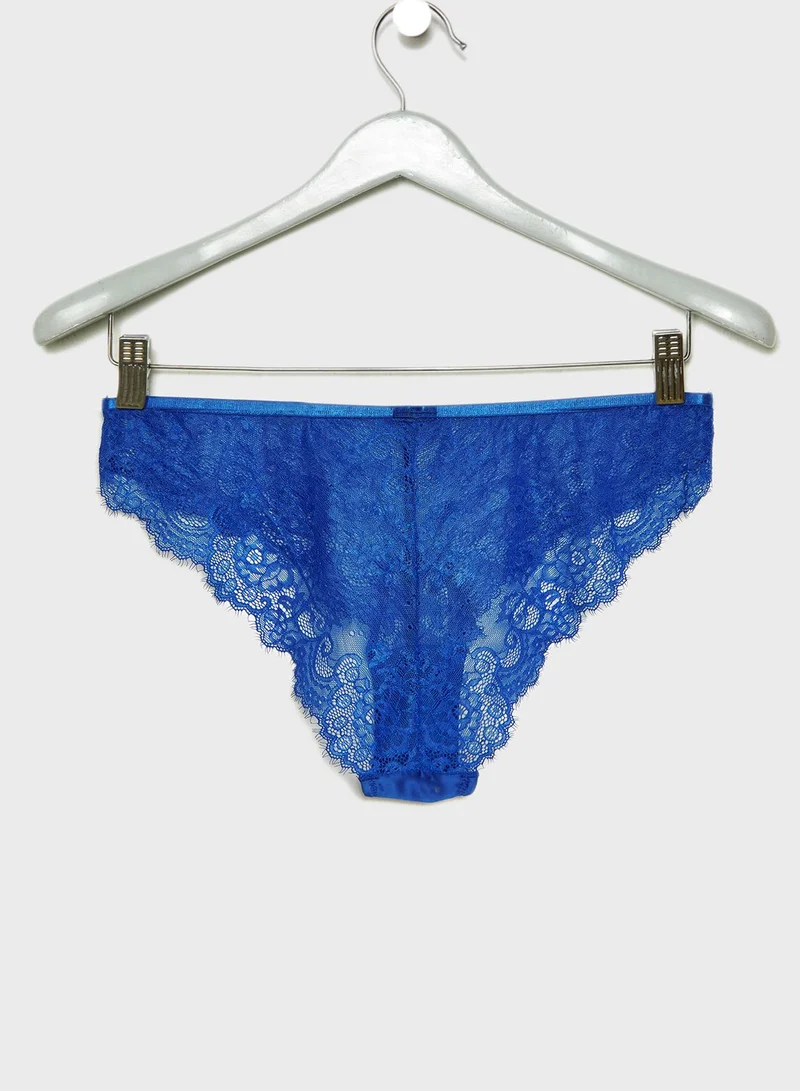 Wolf & Whistle Lace Sheer Brief