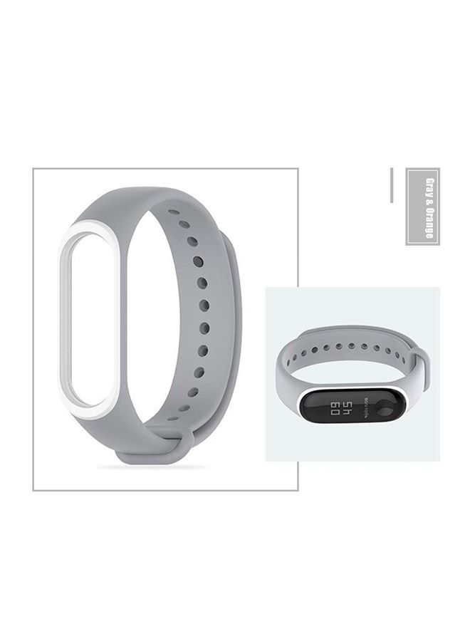 Silicone Band For Xiaomi Mi Band 3 Grey  - Image 2