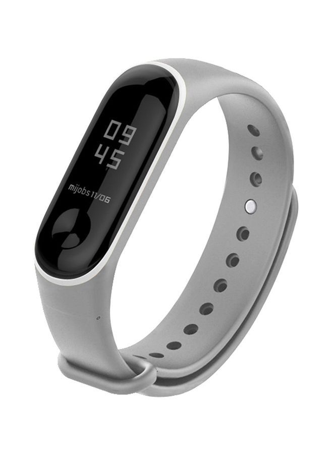 Silicone Band For Xiaomi Mi Band 3 Grey  - Image 3