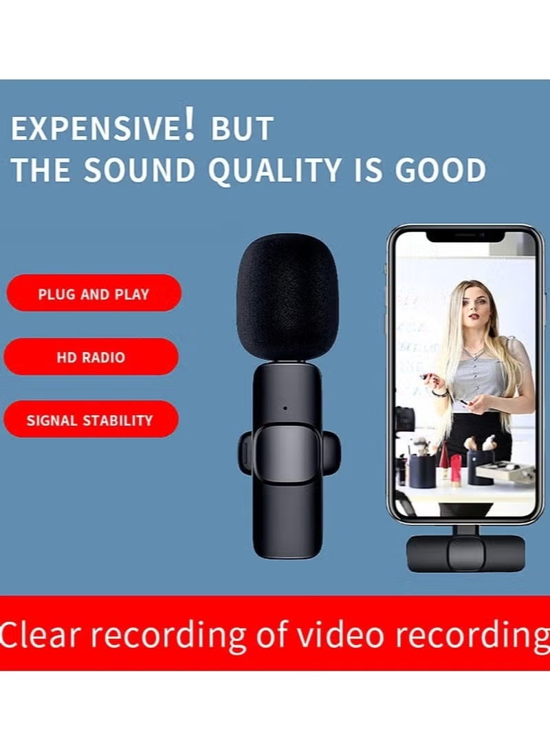 erorex 2 Wireless Microphone For iPhone Plug And Play Lavalier With Noise Reduction - Image 3