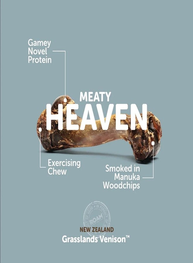 ROAM Pet Treats Venison Dog Bones 2 Pack - Single Ingredient, All Natural, Grain-Free, & Gluten-Free Venison Dog Treat - Image 4