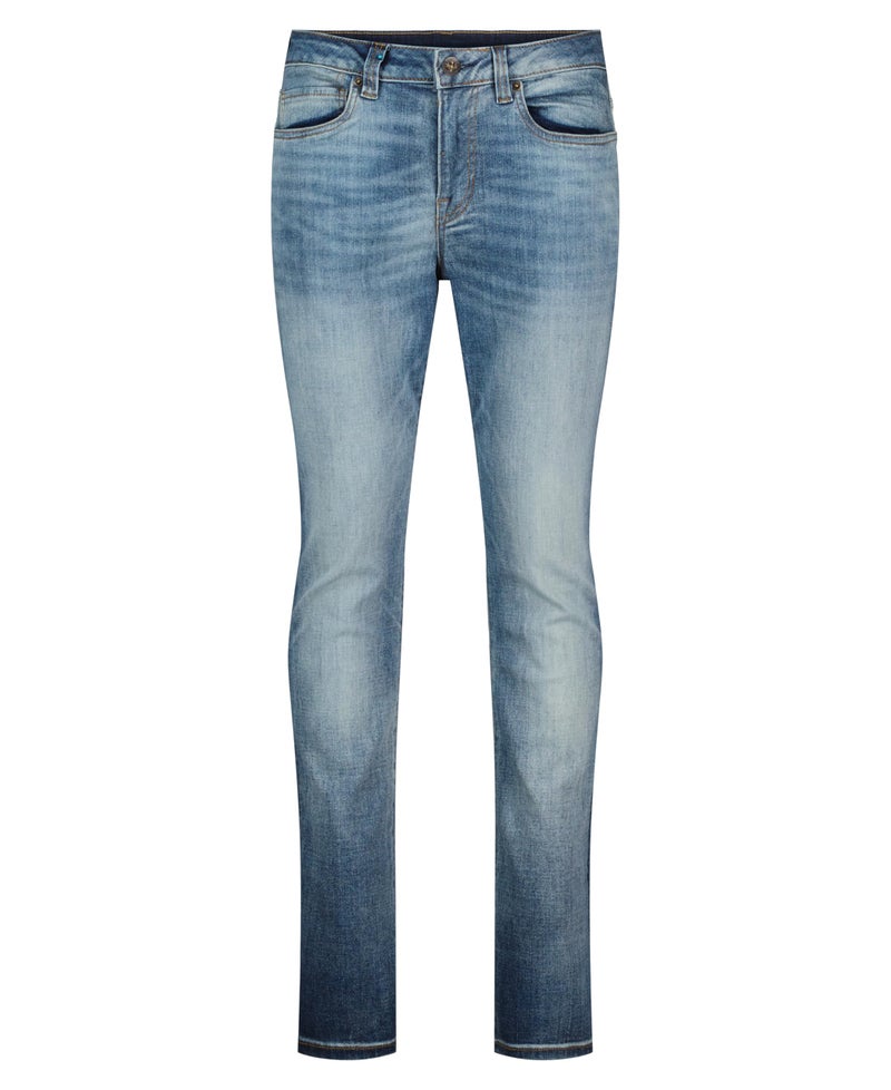 Buffalo David Bitton Men's Slim Ash Jeans, Authentic and Sanded Indigo, 34W x 30L - Image 5