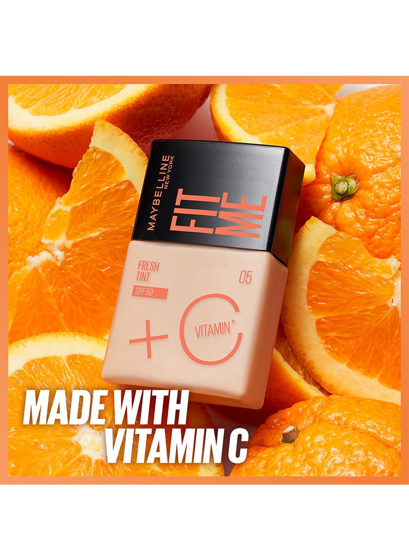 MAYBELLINE NEW YORK - Fit Me Fresh Tint SPF 50 PA+++ Vitamin C, 03 3 - Image 1
