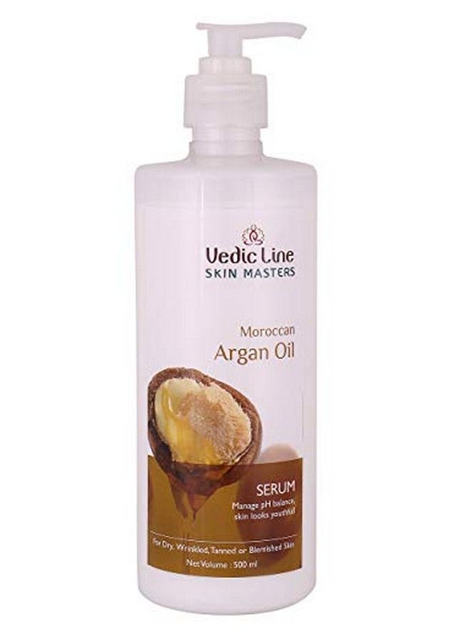 Vedicline Moroccan Argan Oil Serum Reduce Dryness Wrinkled & Blemished Skin For Youthful Glowing Skin 500Ml - Image 1