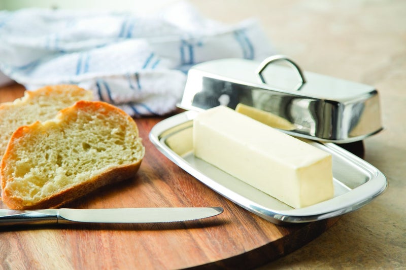 Fox Run Stainless Steel Double Butter Dish With Lid, 2 Butter Stick Capacity - Image 3