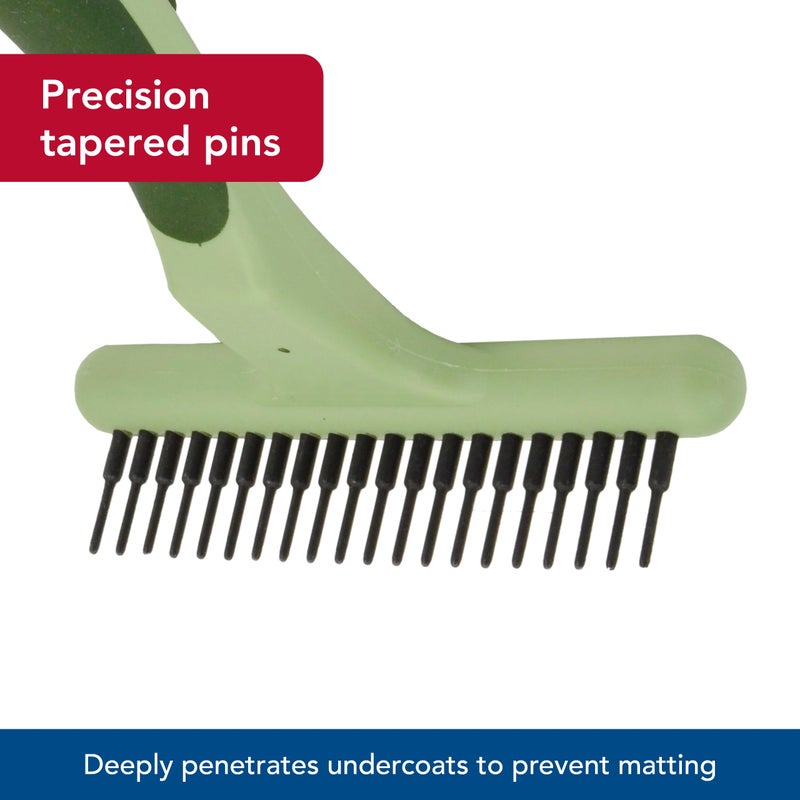 Coastal Pet - Safari Dog Undercoat Rake - Dog Grooming Rake - Gentle Dematting Comb for Dogs - Effective Deshedding Comb - Pet Grooming Tools - Single Row - Image 3