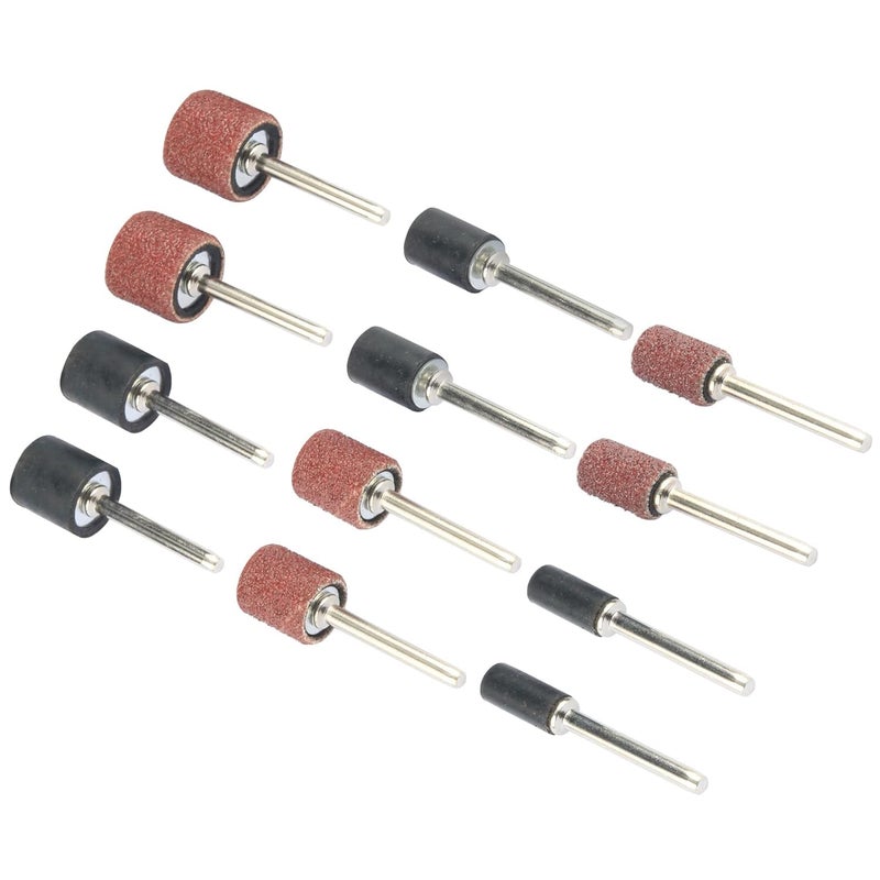 Yakamoz 132Pcs Sanding Drums Kit, 80 120 180 Grit Sanding Bands Mini Drum Sander Sleeves with 3mm Shank Drum Sanding Mandrels for Drill Dog Nail Grinder fits Dremel Rotary Tools - Image 2