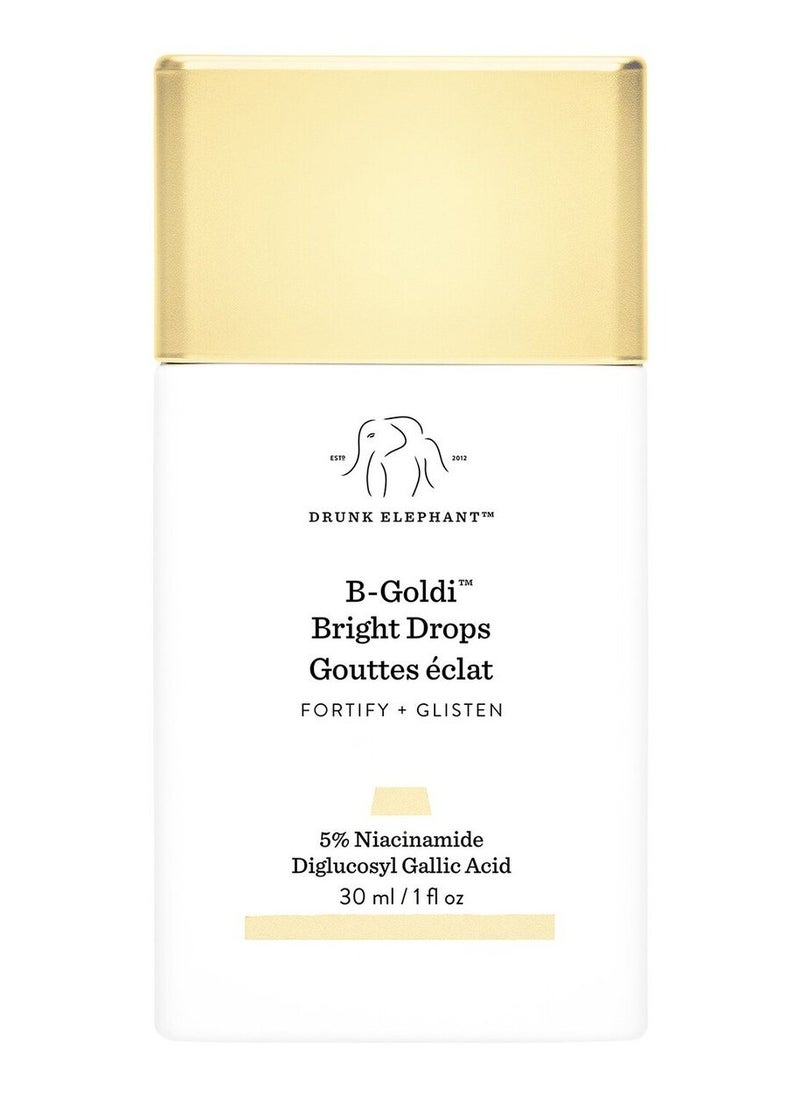 DRUNK ELEPHANT - Drunk Elephant B-Goldi™ Illuminating Drops with 5% Niacinamide - 30ml | Radiance-Boosting Serum - Image 1