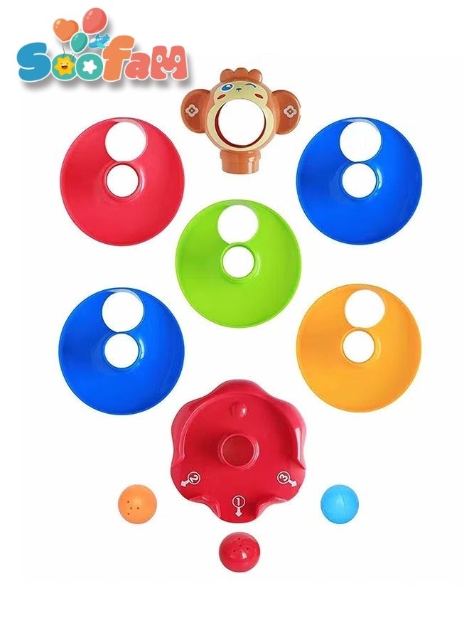 Soofam Playmate Super Spiral Tower Roll Ball Multicolored Durable And Sturdy For Kids Toy,Learning Tower Toys - Image 4