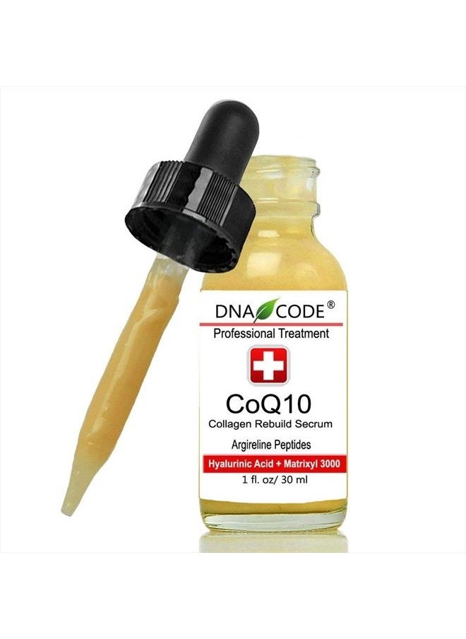 DNA Code®- CoQ10 Collagen Rebuild Serum + Argireline,Hyaluronic Acid +Matrixyl 3000