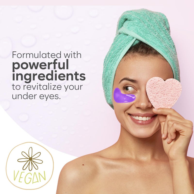 BLOOMORA Retinol & Collagen Under Eye Patches (30 Pairs) - For Dark Circles & Puffy Eyes - Eye Care Mask - Image 5