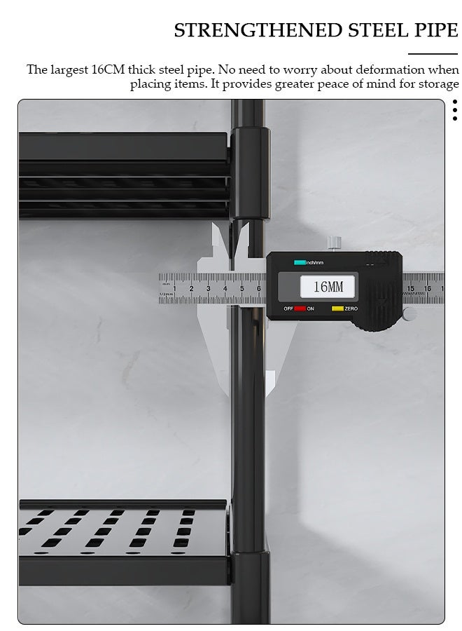 DUNISO Over the Washing Machine Storage Rack, 3-Tiers Drum Washer Dryer Stand Shelves, Space Saving Bathroom Balcony Organizer Rack,Large Capacity Laundry Shelf for Home, Hotel - Image 5