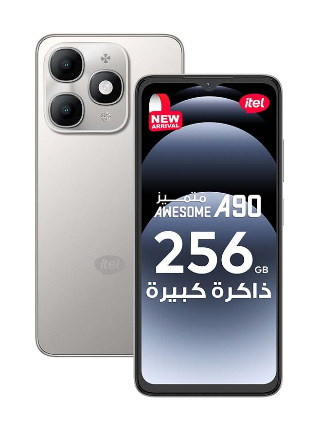 إيتيل A90 ثنائي الشريحة فضاء تيتانيوم 3+5 جيجابايت رام 128 جيجابايت 4G - نسخة الشرق الأوسط - Image 1
