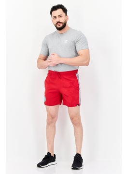 Adidas Men Brand Logo Swim Shorts, Red  - Image 4