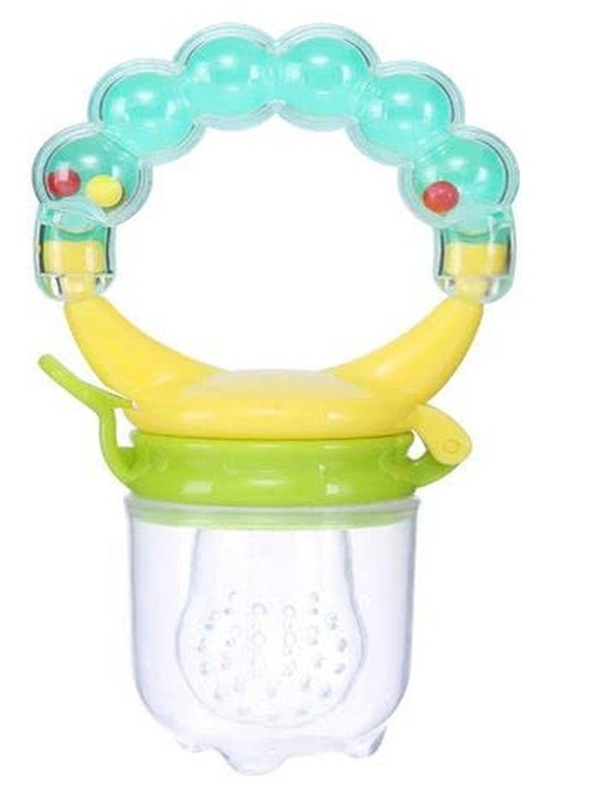 Lappu Baby Fruit Nibbler and Food Feeder for 6 to 12 Months Baby BPA Free with Baby 2 Pcs Hot Sensitive Spoon (Combo Saver) (Multi14) - Image 2