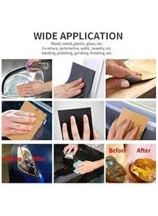 Generic ALF Massa PaperSukha Paperregmal paper Madeira Plaster Sandpaper Pack of 50 SIZE 9 IN X 11 IN GRIT 150  - Image 3