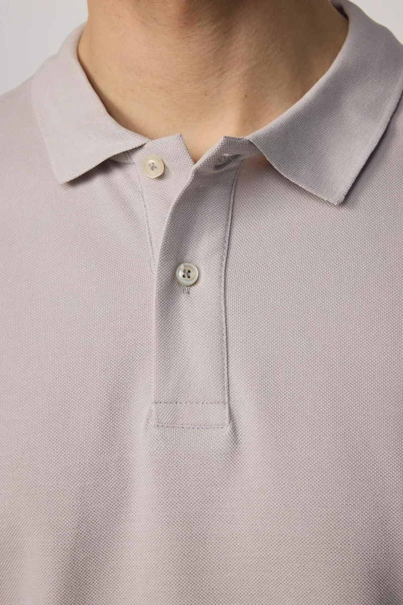 Tudors Men's Slim Fit Narrow Cut Cotton Plain Pique Pink Polo Collar T-Shirt