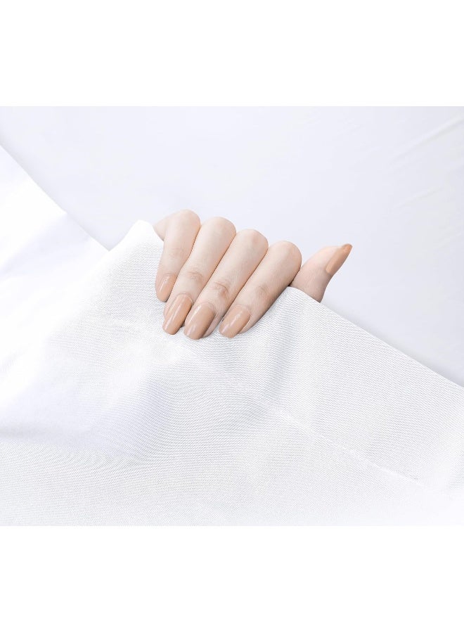 Utopia Bedding Flat Sheets - Pack of 6 - Soft Brushed Microfiber Fabric - Shrinkage & Fade Resistant Top Sheets - Easy Care (Twin, White) - Image 4