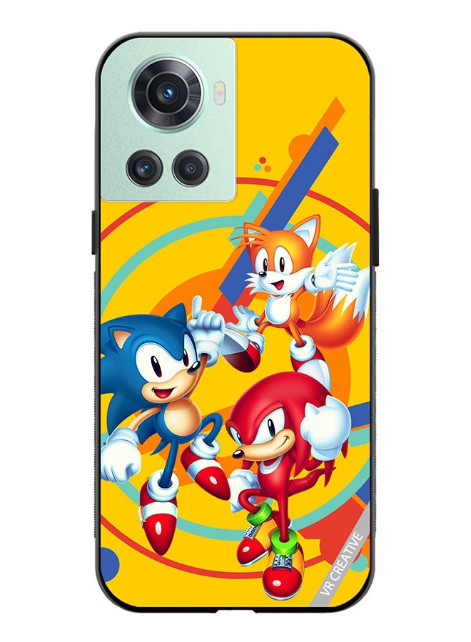 VR CREATIVE Protective Case Cover For OnePlus 10R Sonic Design Multicolour - Image 1